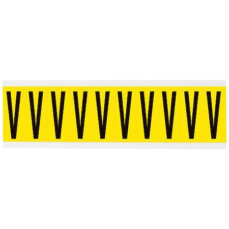 LetterLabel, Polyester, 4-3/4inH, 3inW MPN:3440-V