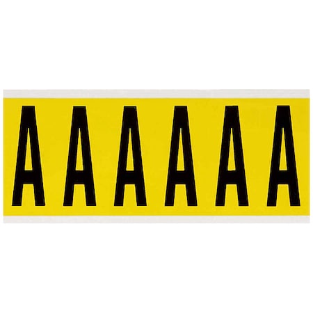 LetterLabel, Vinyl, 3-1/2inH, 1-1/2inW MPN:3450-A