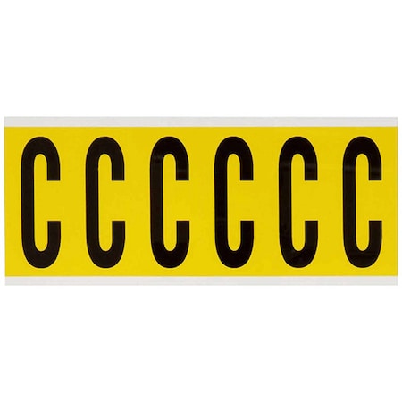 LetterLabel, Vinyl, 3-1/2inH, 1-1/2inW MPN:3450-C