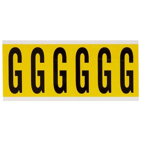 LetterLabel, Vinyl, 3-1/2inH, 1-1/2inW MPN:3450-G