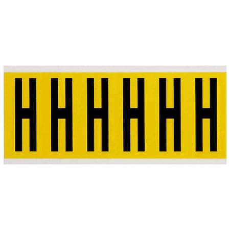 LetterLabel, Vinyl, 3-1/2inH, 1-1/2inW MPN:3450-H