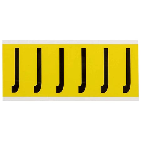 LetterLabel, Vinyl, 3-1/2inH, 1-1/2inW MPN:3450-J