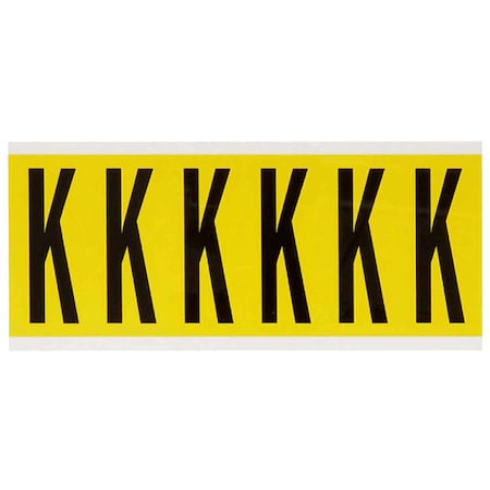 LetterLabel, Vinyl, 3-1/2inH, 1-1/2inW MPN:3450-K