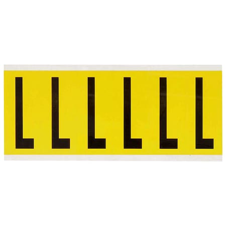 LetterLabel, Vinyl, 3-1/2inH, 1-1/2inW MPN:3450-L