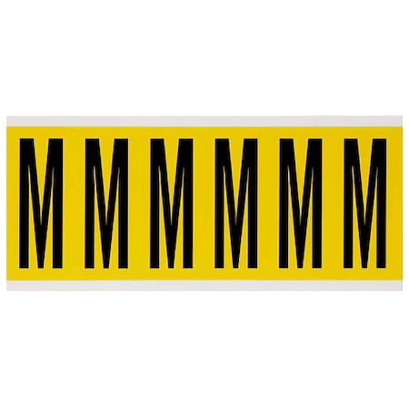 LetterLabel, Vinyl, 3-1/2inH, 1-1/2inW MPN:3450-M
