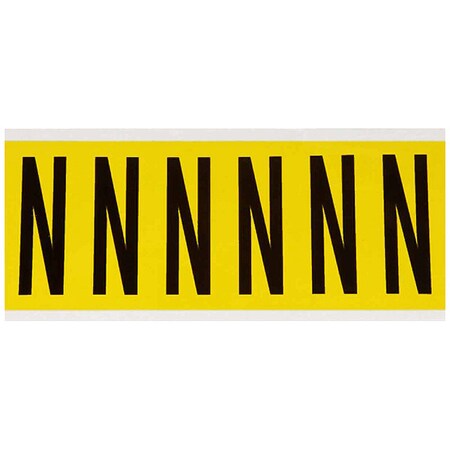 LetterLabel, Vinyl, 3-1/2inH, 1-1/2inW MPN:3450-N