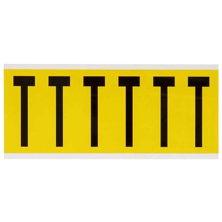 LetterLabel, Vinyl, 3-1/2inH, 1-1/2inW MPN:3450-T