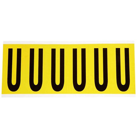 LetterLabel, Vinyl, 3-1/2inH, 1-1/2inW MPN:3450-U