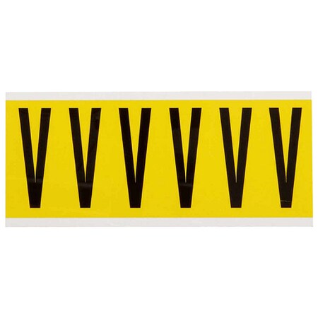 LetterLabel, Vinyl, 3-1/2inH, 1-1/2inW MPN:3450-V