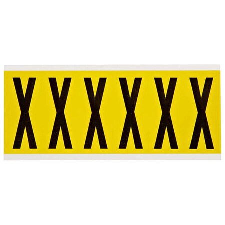 LetterLabel, Vinyl, 3-1/2inH, 1-1/2inW MPN:3450-X