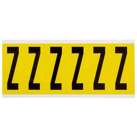 LetterLabel, Vinyl, 3-1/2inH, 1-1/2inW MPN:3450-Z