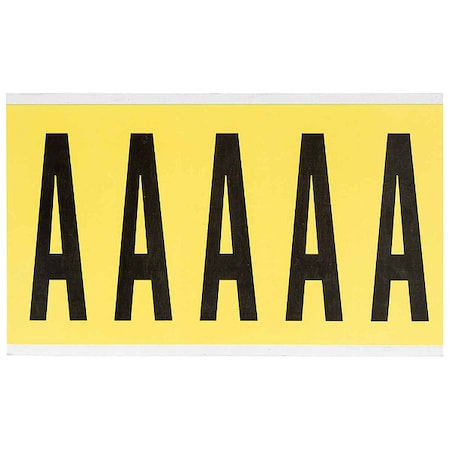 Letter Label, A, 5in.Hx1-3/4in.W, Vinyl MPN:3460-A
