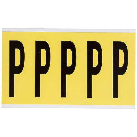 Letter Label, Vinyl, 5 in H, 1-3/4 in W MPN:3460-P