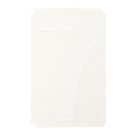 NumberLabel, 1-3/4inH, 7/8inW, PK10 MPN:5040-7