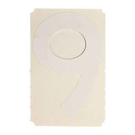 NumberLabel, 1-3/4inH, 7/8inW, PK10 MPN:5040-9