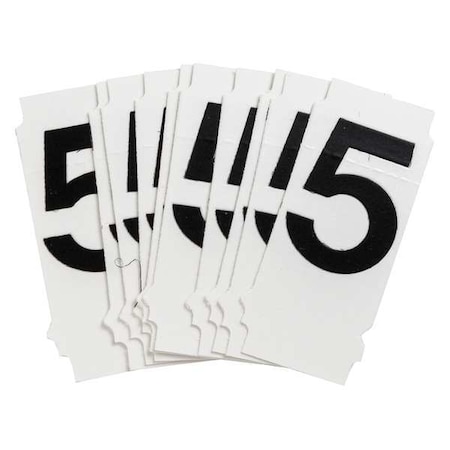 Number Label, 5, 1-1/2in.Hx7/8in.W, PK10 MPN:8200-5