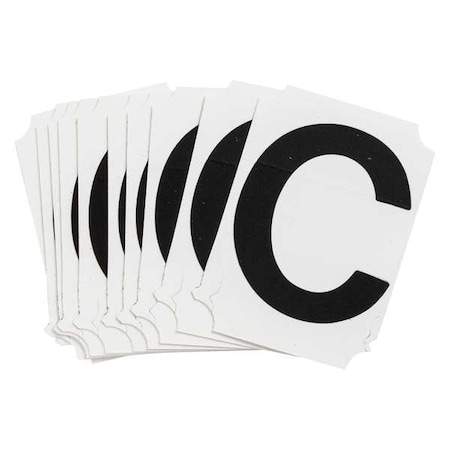 LetterLabel, Vinyl, 2-3/4inH, 2inW, PK10 MPN:8210-C
