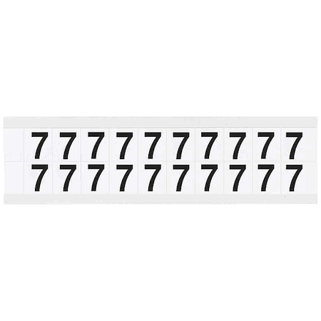 Number Label, 7, 3/4in.Hx21/32in.W, Vinyl MPN:9712-7