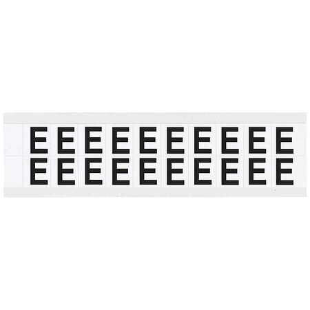 Letter Label, E, 3/4in.Hx21/32in.W, Vinyl MPN:9712-E