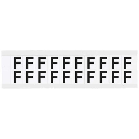 Letter Label, F, 3/4in.Hx21/32in.W, Vinyl MPN:9712-F