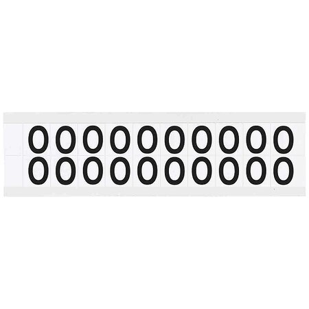Letter Label, O, 3/4in.Hx21/32in.W, Vinyl MPN:9712-O