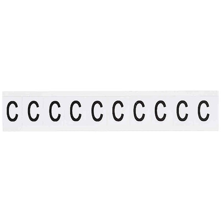 Letter Label, Vinyl, 1-1/2 in H, 1 in W MPN:9713-C
