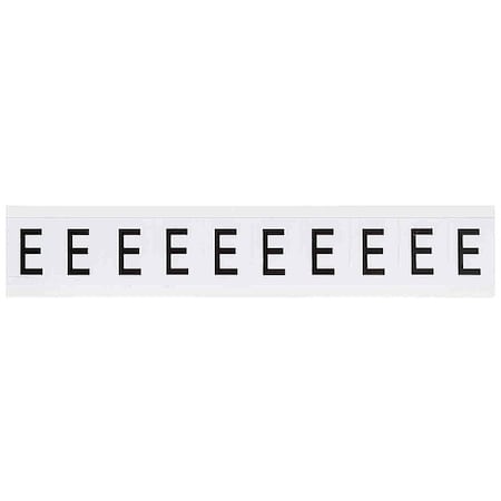 LetterLabel, Vinyl, 1-1/2inH, 1inW, PK10 MPN:9713-E