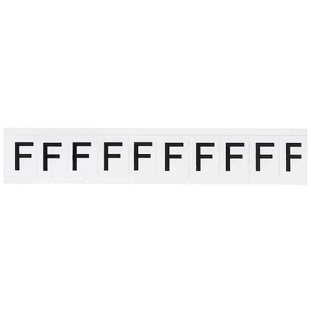 LetterLabel, Vinyl, 1-1/2inH, 1-1/8inW MPN:9713-F