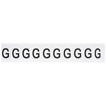 LetterLabel, Vinyl, 1-1/2inH, 1inW, PK10 MPN:9713-G