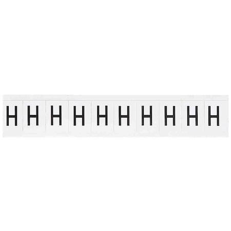 LetterLabel, Vinyl, 1-1/2inH, 1inW, PK10 MPN:9713-H