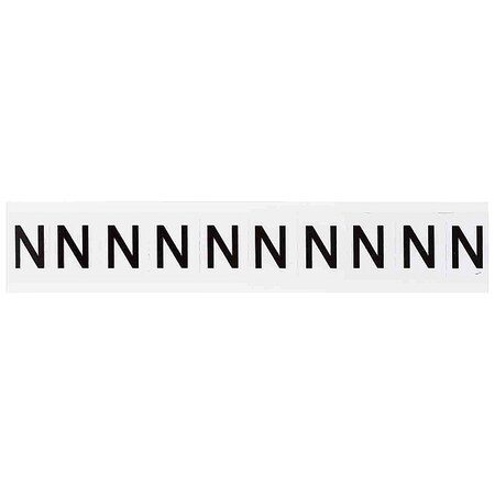 LetterLabel, Vinyl, 1-1/2inH, 1-1/8inW, PK10 MPN:9713-N