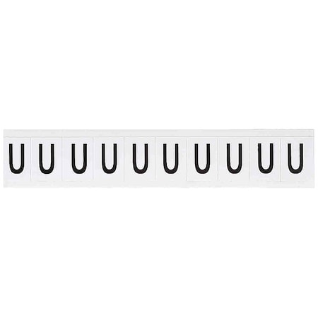 LetterLabel, Vinyl, 1-1/2inH, 1inW, PK10 MPN:9713-U