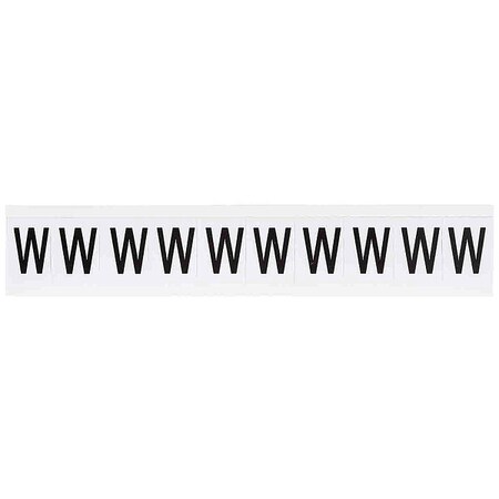 LetterLabel, Vinyl, 1-1/2inH, 1inW, PK10 MPN:9713-W