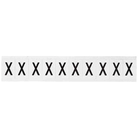 LetterLabel, Vinyl, 1-1/2inH, 1inW, PK10 MPN:9713-X