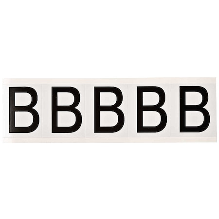 LetterLabel, Vinyl, 2-1/4inH, 1-3/4inW, PK5 MPN:9714-B