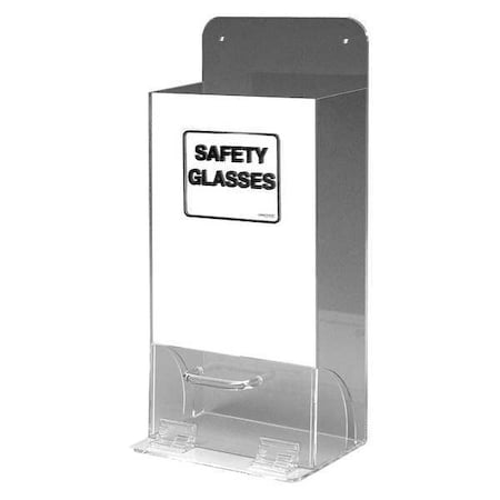 Protective Eyewear Dispenser, Stack Tower, 20 Pairs, Acrylic, 18 in H x 8 in W x 4 in D, Clear MPN:MVSDM