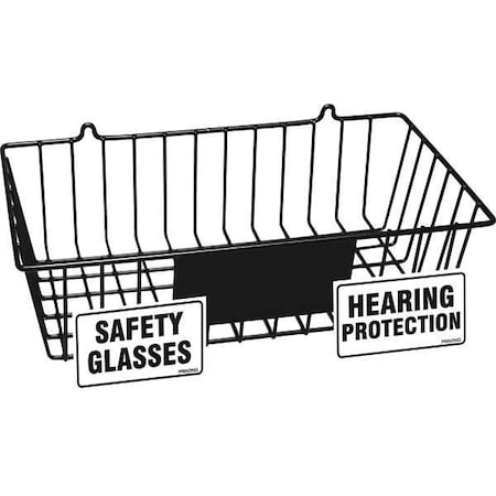 Eyewear Rack, Tray, 15 Pairs, PVC Coated Steel, 4 1/2 in H x 15 3/8 in W x 8 3/4 in D, Black MPN:PD001E