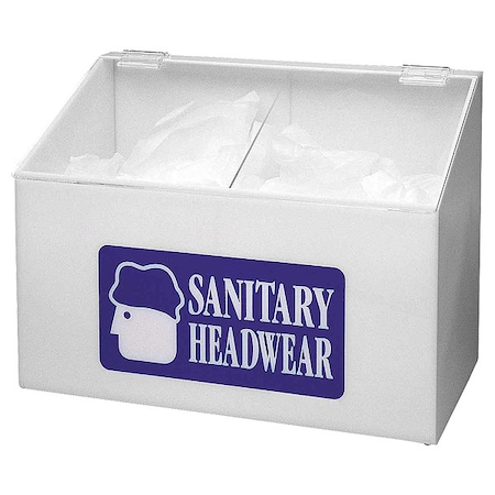 Hairnet Dispenser, Acrylic, Blue/White, L MPN:PD241E