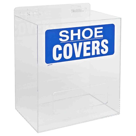Shoe/Boot Cover Dispenser, Acrylic, Blue/Clear, 14 in MPN:PD322E