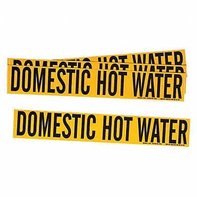 Pipe Marker Domestic Hot Water 2 1/4in H MPN:7087-1