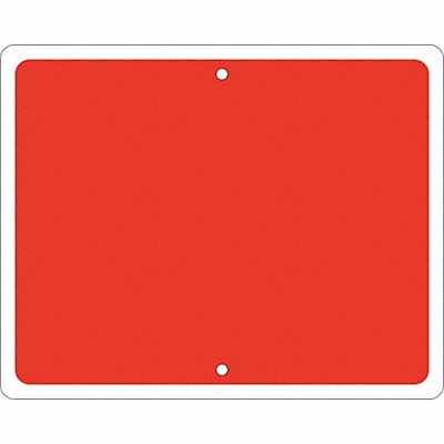 Railroad Sign 12 in x 15 in Red No Text MPN:134194