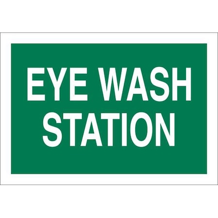 Eye Wash Station Sign Plastic MPN:22665
