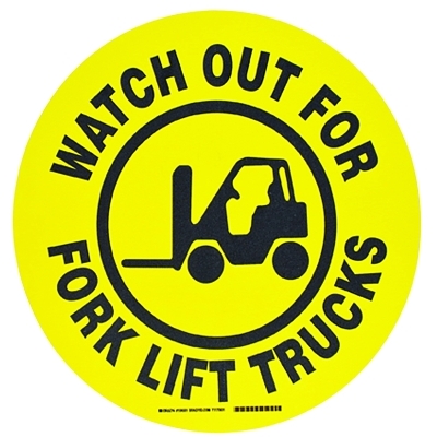 Floor Safety Sign B-534 17IN Diameter MPN:104501