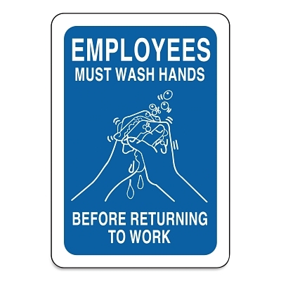 B302-7X10-Wg-O-Safety Signs Wht/Blu MPN:47636