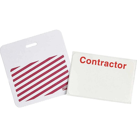 Clip/Badge, 1 Day, White, PK500 MPN:95657