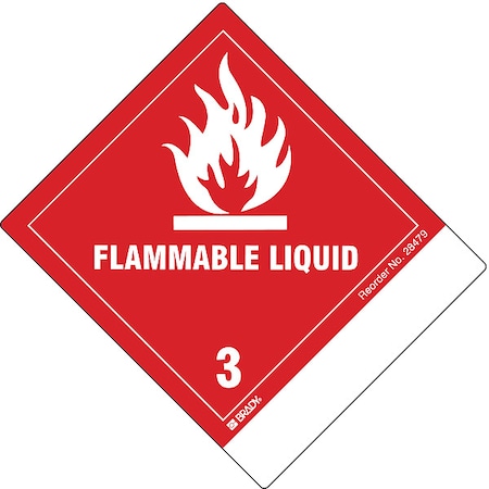 Flammable Liquid Shipping Labels 4-1/2