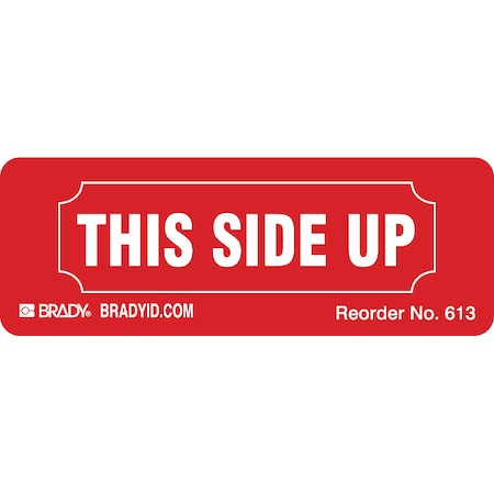 Instructional Handling Label, Red, PK500 MPN:613LS
