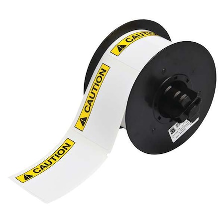 Label, Black/Yellow, Labels/Roll: 300 MPN:B30-241-595-ANSICA