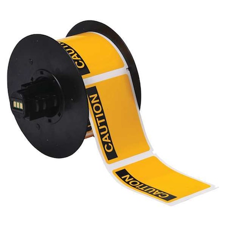 Label, Black/Yellow, Labels/Roll: 300 MPN:B30-241-595-OSHACA