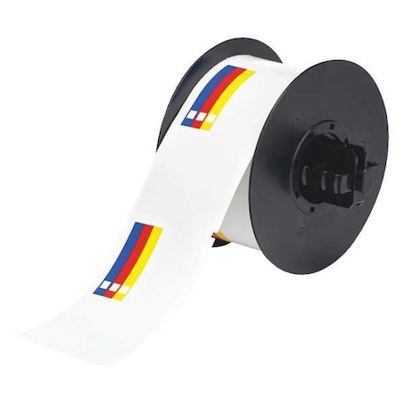 Label, Red/Yellow/Blue/White, Labels/Roll: 240 MPN:B30-245-595-CB